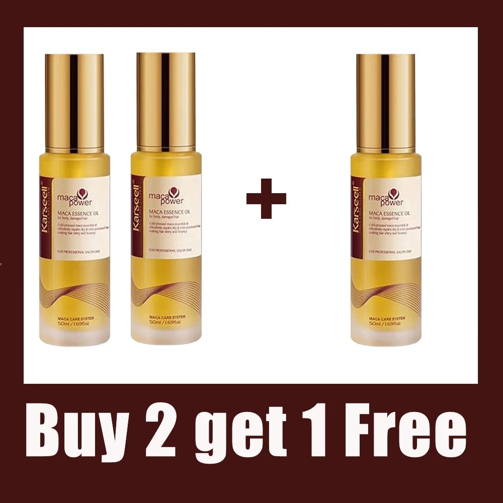 Karseell 50ml Moroccan Argan Oil for Hair Healing Cold Pressed Weightless Argan Oil Hair Serum for Dry Damaged Hair