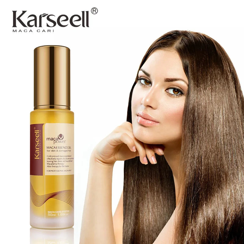 Karseell 50ml Moroccan Argan Oil for Hair Healing Cold Pressed Weightless Argan Oil Hair Serum for Dry Damaged Hair
